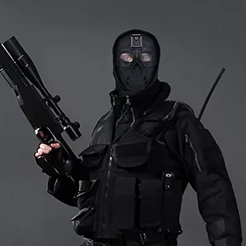 Brteyes Máscara de Airsoft - Capacete militar tático prático CS Máscara de paintball e capacete de c