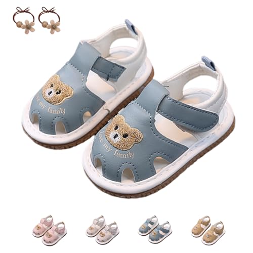 Squeaky Shoes for Toddler Girls Boys, Anti-Slip Toddler Squeaky Shoes for First Walkers Shoes, Open-Toe Sandals