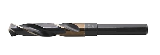 Accusize Industrial Tools 5/8'' ANSI M35(H.S.S. + 5% Cobalt) S and D Drill, 1/2'' Shank, 135 Degree Split Point, 0412-0058