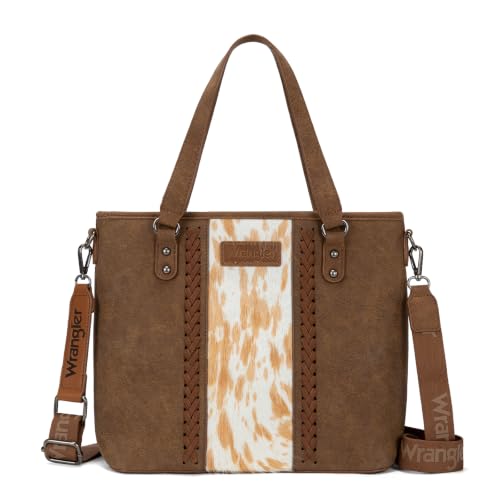 Image of Montana West X Wrangler Tote Bag for Women Western Purses with Detachable Strap Medium Satchel Handbags | with Crossbody Strap