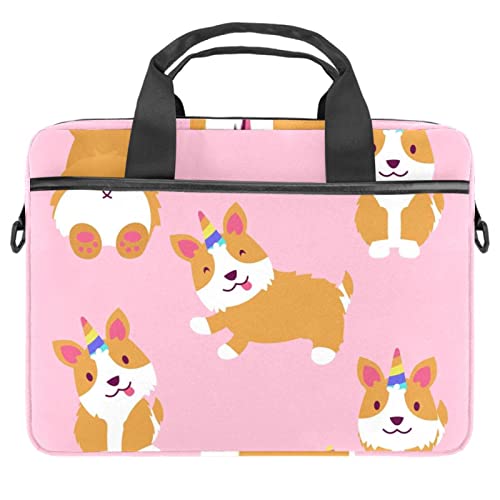 Sac à bandoulière pour ordinateur 13-14.5 pouces antichoc rose