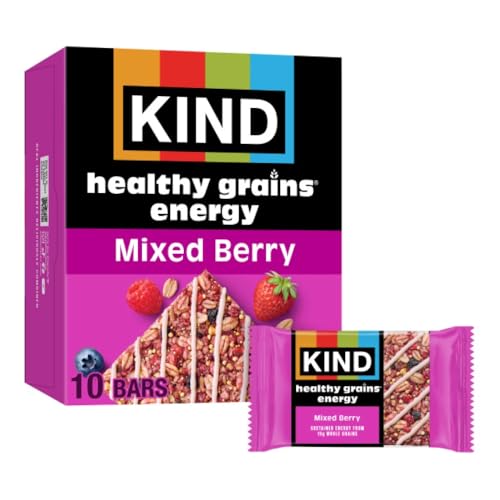 KIND Healthy Grains Energy Bars, Mixed Berry, 19g Whole Grains,