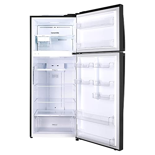 Image of LG 446 L 1 Frost-Free Smart Inverter Compressor Double Door Refrigerator (GL-T502AESR, Ebony Sheen, Convertible With Door Cooling+), Free 1 Year Extended warranty
