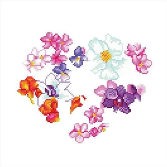 Miniatura 9 de DIAMOND DOTZ Kits de pintura de diamantes florales con corazón de flores para adultos, kits de arte de diamantes, un kit de manualidades creativo