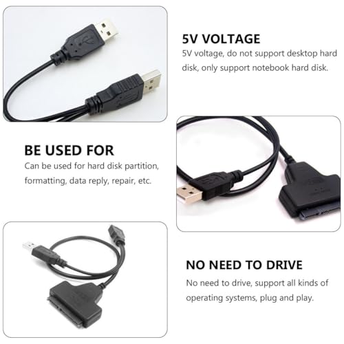 GALPADA 2pcs Cable USB a Serial para Disco Duro 2.5" miniatura 7