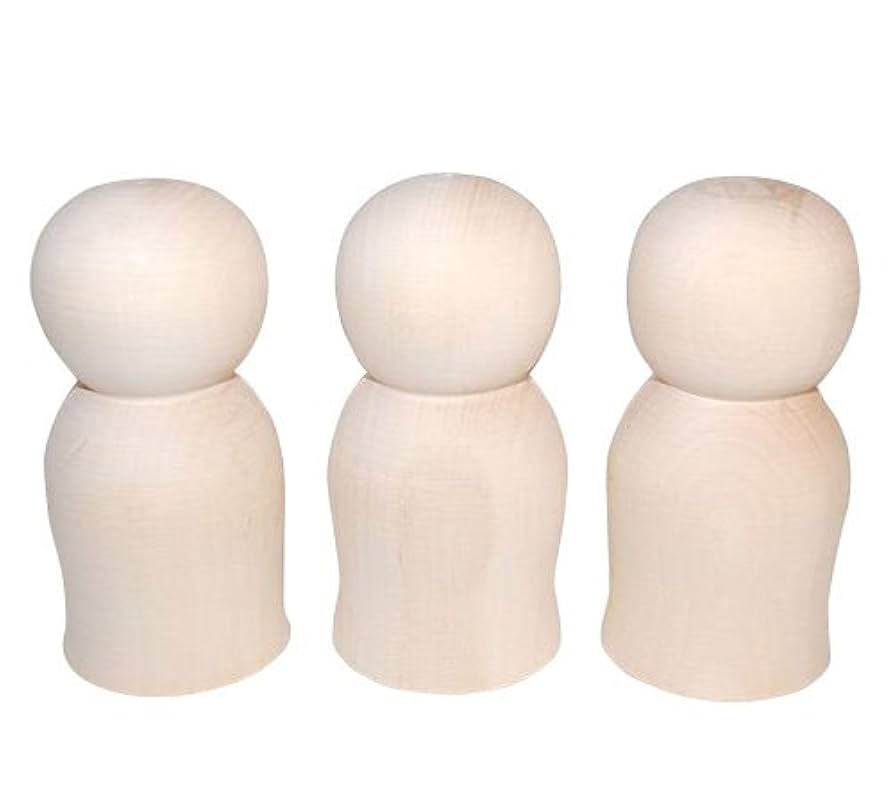 木製こけし人形 3体セット 木製こけし人形セット お土産 アンティーク - メルカリ