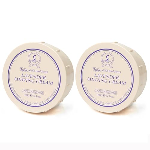 Image of Taylor of Old Bond Street Lavender Shaving Cream Bowl 150g 2-Pack
