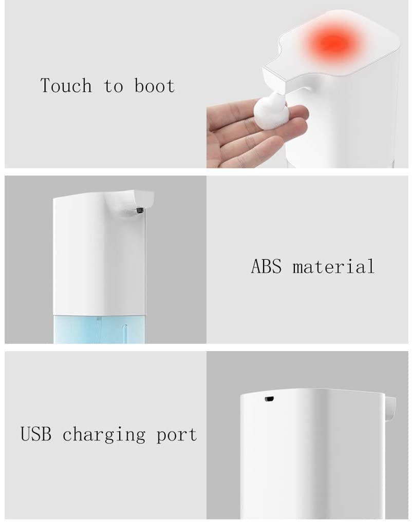 Distributore di Sapone Automatico Schiuma Senza Contatto Distributore di Sapone da 350 ml Bagno Domestico e Accessorio da Cucina