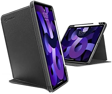 tomtoc Vertical Case for 10.9 Inch iPad Air 5th/4th Gen (2022/2020), Protective iPad Case with iPad Pencil Holder, Magnetic Kickstand for 3 Use Modes, Support iPad Pencil Wireless Charging