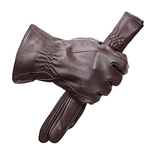 Guantes de piel de oveja para hombre en estilo elegante de alta gama y tacto fino