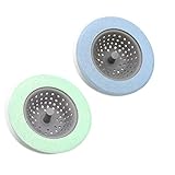 2 Pack Kitchen Sink Drain Strainer, Silicone Food Sink Strainer, Drain Cover Kitchen Sink Basket for...