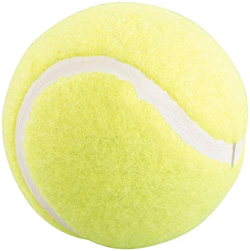 Speeron Tennis-Ball: 12er-Set Tennisbälle für Fortgeschrittene, 65 mm Ø, gelb, Tragenetz (Anfängerball für Tennis, Übungsball für, Spielbälle)