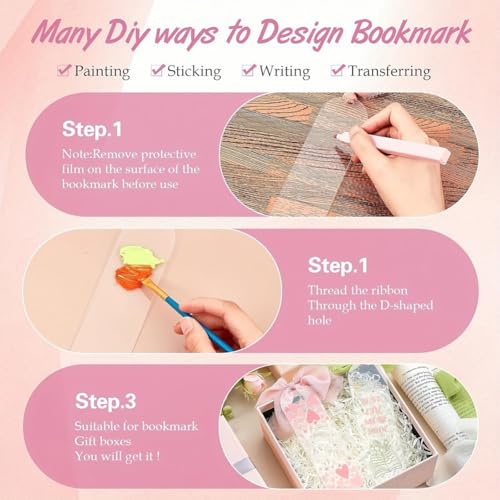 Marque-page acrylique transparent pour personnaliser vos lectures
