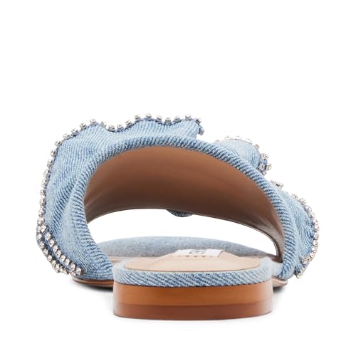Steve Madden Women's Lilou Sandal, Denim, 9.5