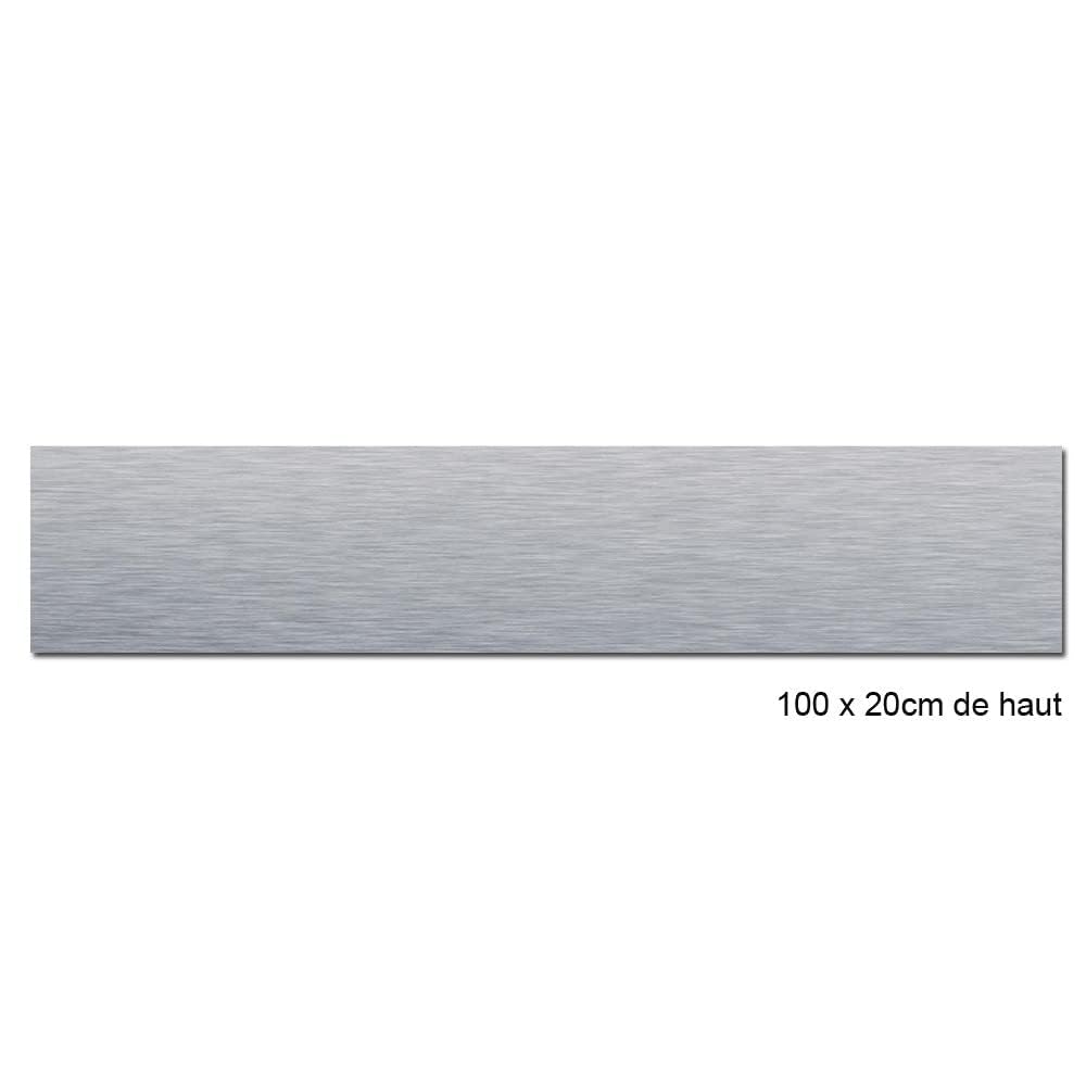 Crédence Aluminium Brossé. Crédence Cuisine Aluminium Brossé 2 mm. Fond de Hotte en Alu. Plusieurs Tailles. Protection Mur Aluminium