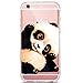 Produktbild Homikon TPU Silikon Hülle Handyhülle Durchsichtig Kirstall Clear Weiche Ultra Slim Schutzhülle Stoßdämpfend Soft Case Cover Schutz Tasche Kompatibel mit iPhone 7/8 4.7" - Panda