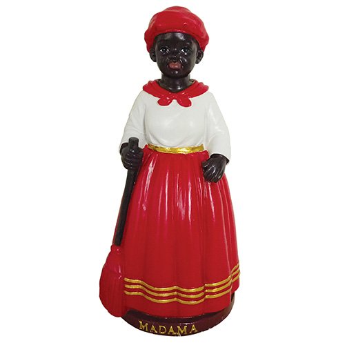 Estatua religiosa Santa de 5.5 pulgadas roja miniatura 2