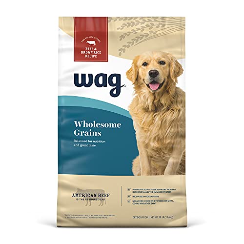 Amazon Brand – Wag Dry Dog Food, Beef And Brown Rice 30 Lb Bag #TOP22