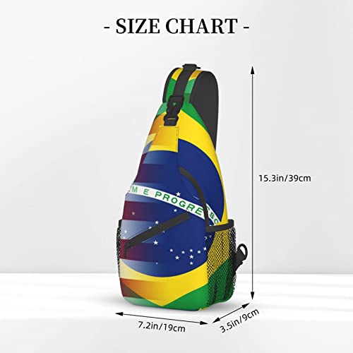 Mochila cruzada unisex negra estilo banderas miniatura 4