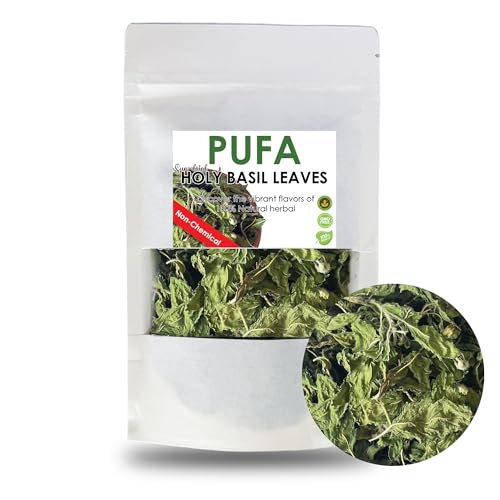 PUFA Dried Thai Holy Basil Leaves Cooking Herbs