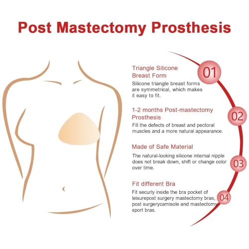 Triangle Silicone Breast Form Mastectomy Prosthesis Concave Bra Enhancer Inserts (1 Piece)3