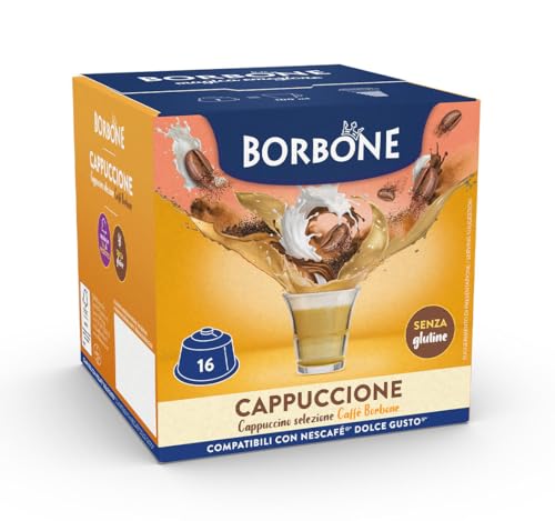 Caffè Borbone Cappuccione - 16 Capsule - Compatibili con macchine ad uso domestico Nescafè®* Dolce Gusto®*