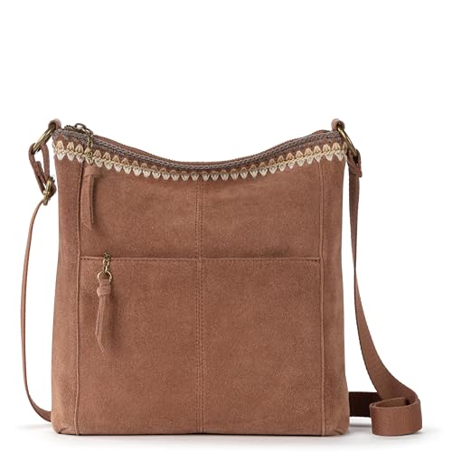 Image of The Sak Lucia Leather Crossbody Purse - Premium Leather Women's Handbag for Everyday & Travel - Cross Body Bag With Zipper