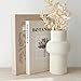 ZICOTO Beautiful Decorative Books - Set of 2 Boxes Enhance Your Coffee Table, Bookshelf or Mantel Decor - Aesthetic Fake/Faux Books for Modern Home Decoration, Photo Storage and as a Keepsake Box