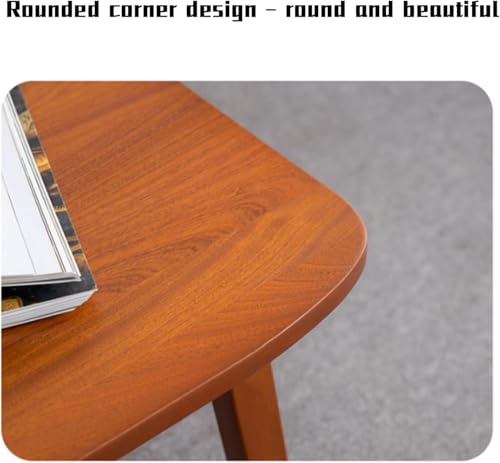 Image of Solid Sheesham Wooden Tables Coffee Table Solid Wood Tatami Coffee Table Bay Window Small Table Indoor Mini Balcony Floor Table and Safe Rounded Edges (60x40x30cm)
