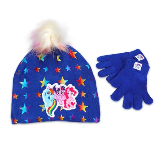 My Little Pony Winter Hat and Mittens Set - My Little Pony Winter Clothes Bundle with Knit Beanie, Mittens, Stickers, More2