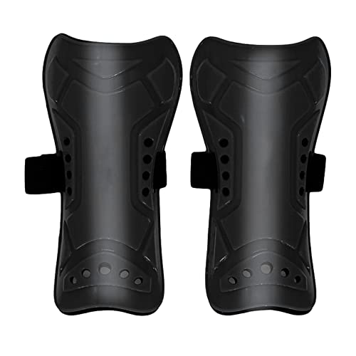 Caneleiras de Futebol Infantil, Protetores de Perna de Futebol 1 par de Plástico para Escola (Preto)
