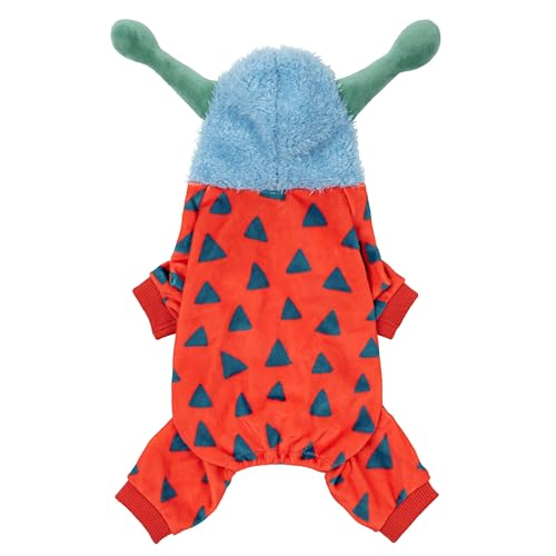 Fitwarm Hilarious Eyes Halloween Dog Monster Costume, Funny Costumes for Small Dogs Boy Girl, Pet Outfit, Red, Blue, Light Sea Green, Medium
