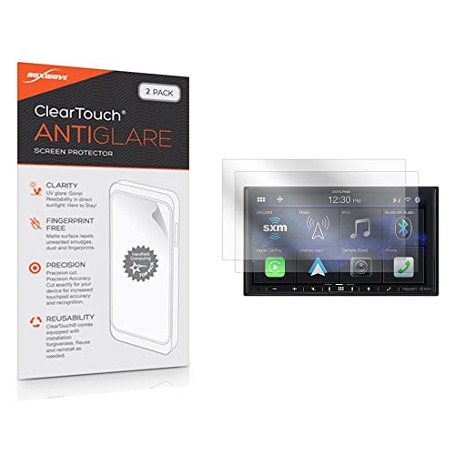 BoxWave Screen Protector Compatible with Alpine iLX-407 - ClearTouch Anti-Glare (2-Pack), Anti-Fingerprint Matte Film Skin for Alpine iLX-407, Alpine iLX-407, iLX-W650