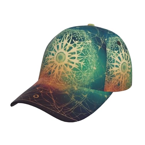 FWJZDSP Gorra de béisbol Unisex con diseño de árbol de la Vida, Icono Espacial, Gorra de papá, Gorras de Camionero clásicas Ajustables