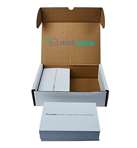 Mailcoms Double Sheet White Labels - Super Strong Adhesive - Compatible with Pitney Bowes DM150i & DM200i  Franking   Machine  - Pack of 1000