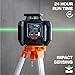 Klein Tools 93RLS Green Self-Leveling Rotary Laser Level Kit, Horizontal/Vertical with Plumb Spot, 1150-Foot Range, Rechargeable, Tripod, Detector, 9-Foot Grade Rod, Carrying Case, ≤ 5mW Class 3R