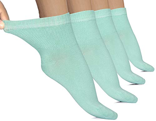 Hugh Ugoli Lightweight Women's Diabetic Ankle Socks Bamboo Thin Socks Seamless Toe