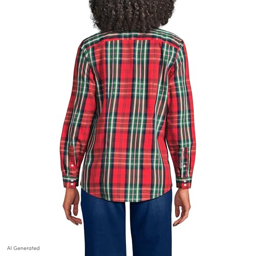 Image of Lands' End Women's Pinwale Cord Long Sleeve Shirt