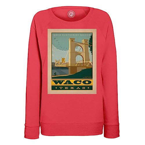 Sweatshirt Waco Texas vintage pour femme pull art déco années 30 confortable