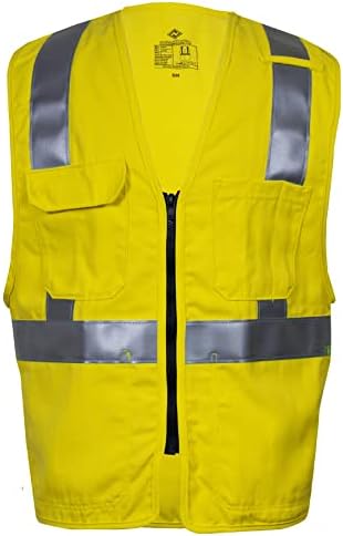 National Safety Apparel VIZABLE FR Hi-Vis Deluxe Road Vest - Type R Class 2 (LG)