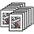 The Display Guys - Black Wooden Square Profile Picture Frame With Mat - Wall Mounting - Tabletop Display - 16" x 20" - Value 12-Pack