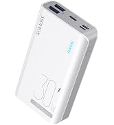 ROMOSS 10000mAh 30W Portable Charger Mini Power Bank, PD3.0 QC4.0 Dual USB Outputs Ultra-Compact ...