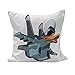 945 Housse De Coussin d'avion, Jet Bird Angry Comic Aircraft German Duckling Funny Character Taie D’Oreiller Nouveauté Canapé Housse d'oreiller 45X45Cm, Décoration De Maison