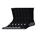 Under Armour U292M Resistor 3.0 Crew Athletic Socks (6 Pack), Black/Graphite, Large