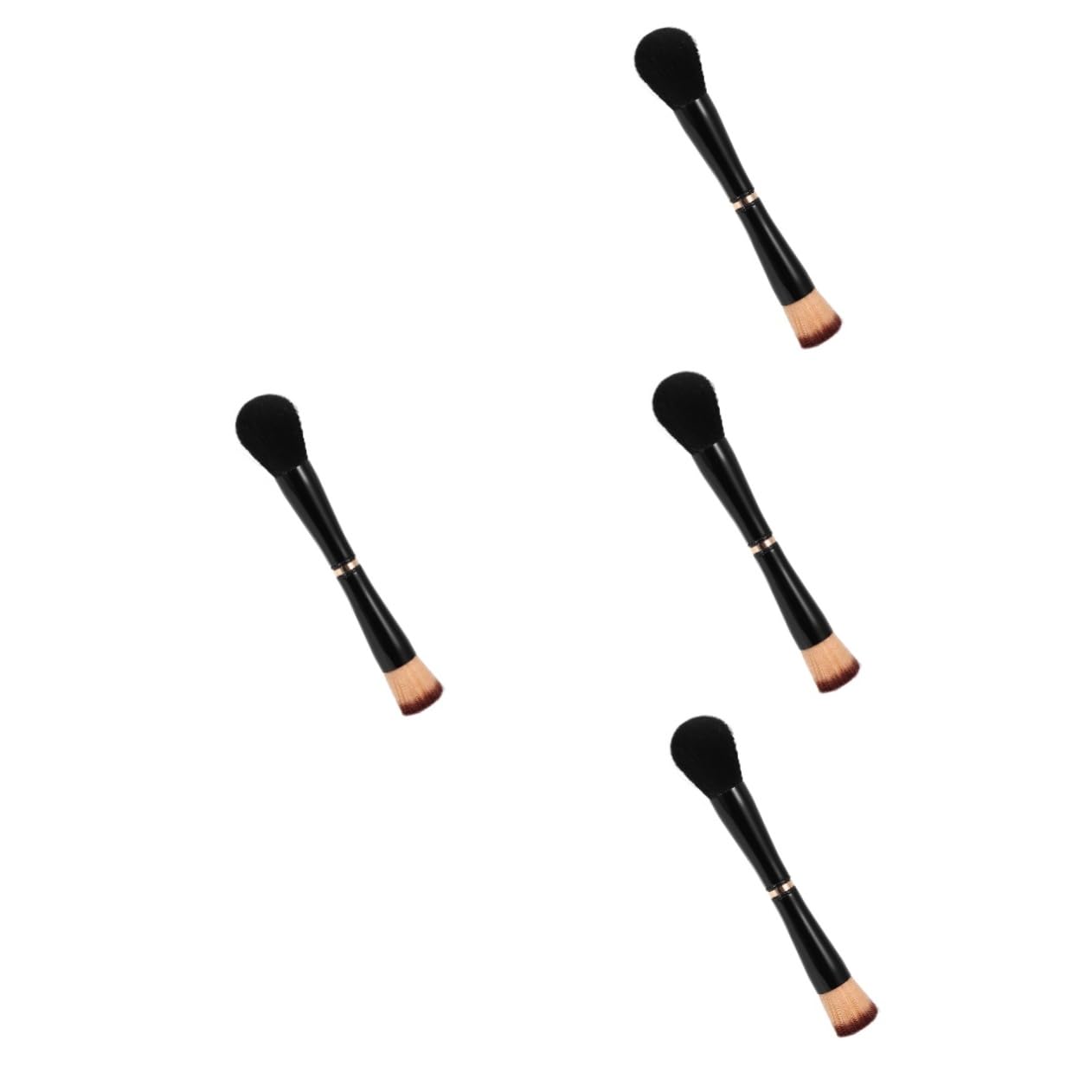 minkissy 4stücke Dual-ended Make-up Pinsel Für Foundation Concealer Und Puder Kosmetikwerkzeug Für Gleichmäßiges Make-up-ergebnis Ergonomisch Gestaltet Weich Und Angenehm Der Anwendung