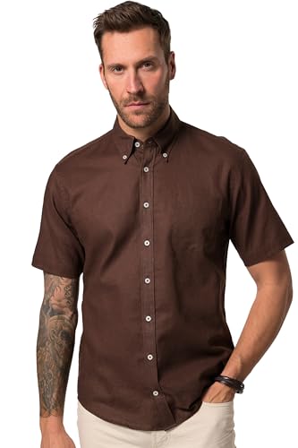 Chemise homme JP 1880 en lin mélangé manches courtes modern fit