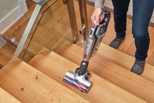 BLACK+DECKER BHFE620J-QW used as a handheld vacuum on stairs