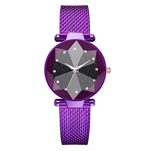 Qinlorgo Montre à Quartz, Soyez de vitalité rentable pour l'extérieur(Mauve)