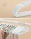 SONGMICS Kleiderbügel Samt, 30er Set, Bügel, Jackenbügel, 41,5 cm breit, Anzugbügel, dünn, gut belastbar, um 360° drehbarer Haken, für Mäntel, Hemden und Anzüge, weiß CRF026W02