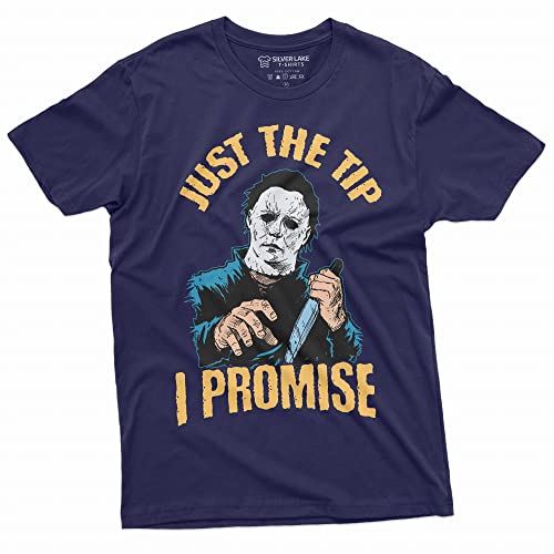 Silver Lake T-shirts Horror Movie Halloween T-Shirt Just The Tip I Promise Scary Outfit Myers Tee3